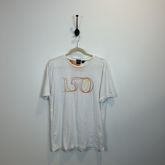 Hugo Boss Other - Hugo Boss Men's Size Large T Shirt White 150th Open Short Sleeve Shirt Top